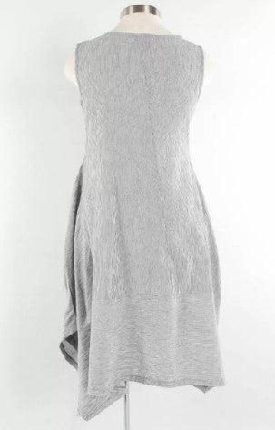 Belcanto Dress in Zinc Stripe by Porto Spring & Summer 2023