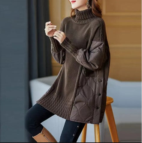 Weekend Puffer Knit Pullover by CK Designs