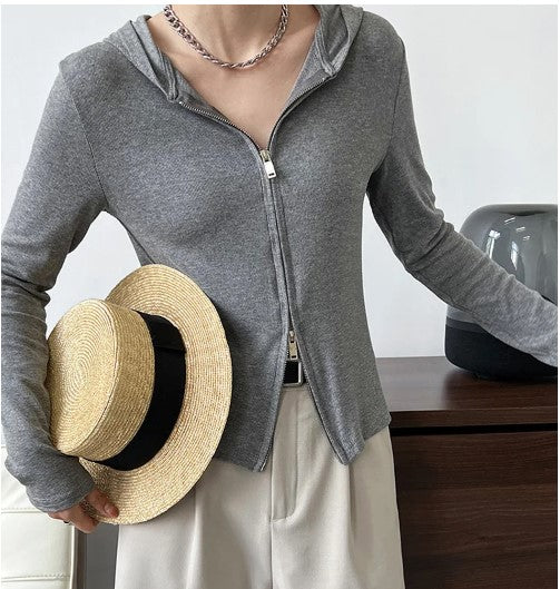 Urban Ribbed Zip Hoodie by CK Designs