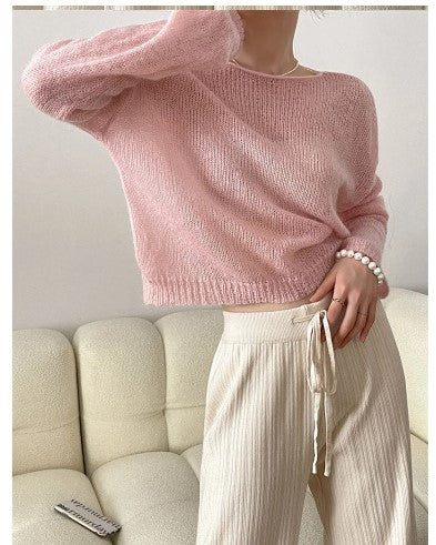 Urban Open Knit Mohair Blend Sweater by CK Designs