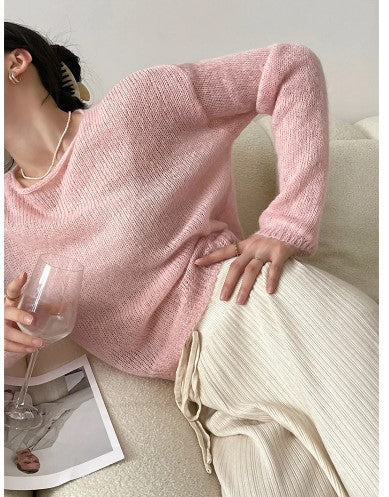 Urban Open Knit Mohair Blend Sweater by CK Designs