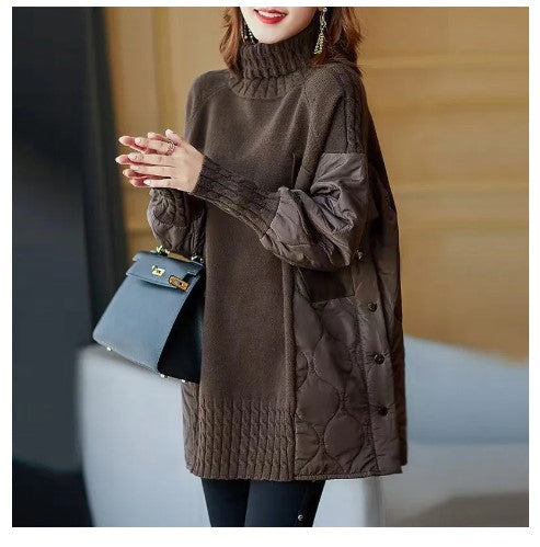 Weekend Puffer Knit Pullover by CK Designs