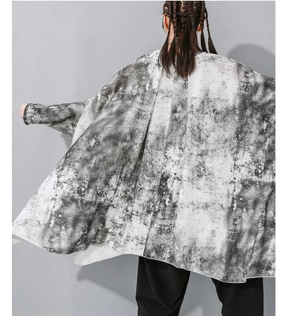 Urban Galaxy Swirl Black & White Top by CK Designs