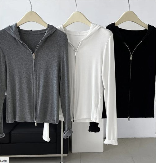 Urban Ribbed Zip Hoodie by CK Designs