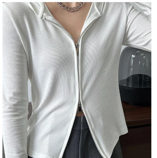 Urban Ribbed Zip Hoodie by CK Designs
