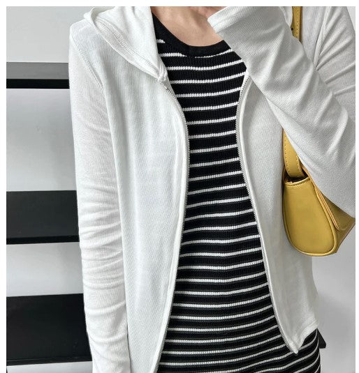 Urban Ribbed Zip Hoodie by CK Designs