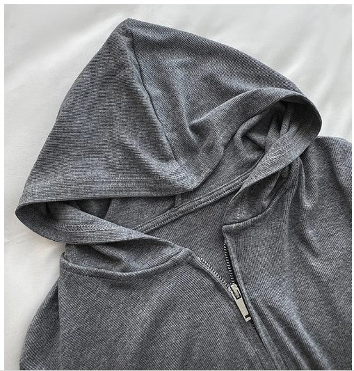 Urban Ribbed Zip Hoodie by CK Designs