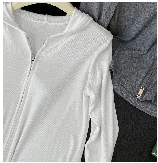 Urban Ribbed Zip Hoodie by CK Designs