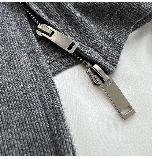 Urban Ribbed Zip Hoodie by CK Designs