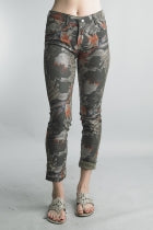 Tempo Paris Floral Reversible Pants