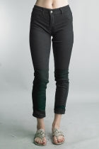 Tempo Paris Mixed Animal Print Reversible Pants Black