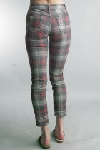 Tempo Paris Plaid Reversible Plaid Pants