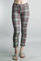 Tempo Paris Plaid Reversible Plaid Pants