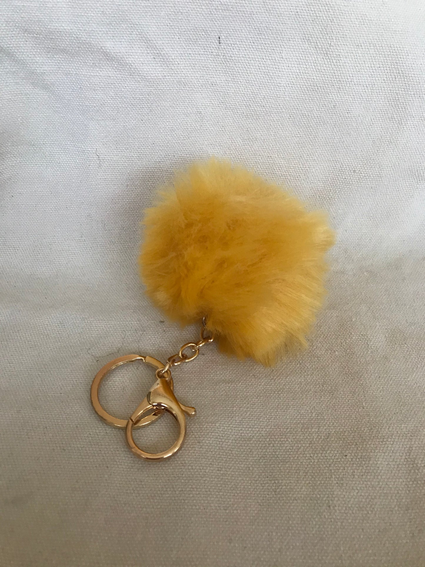 Faux Fur Pom Pom Keychains