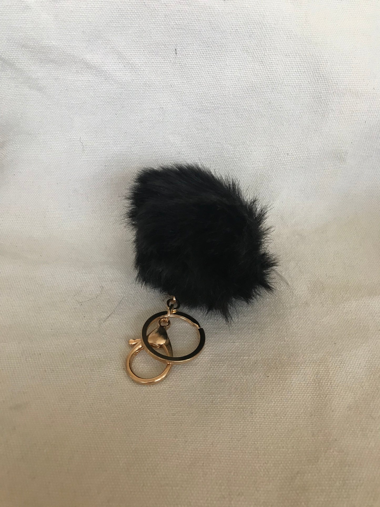Faux Fur Pom Pom Keychains