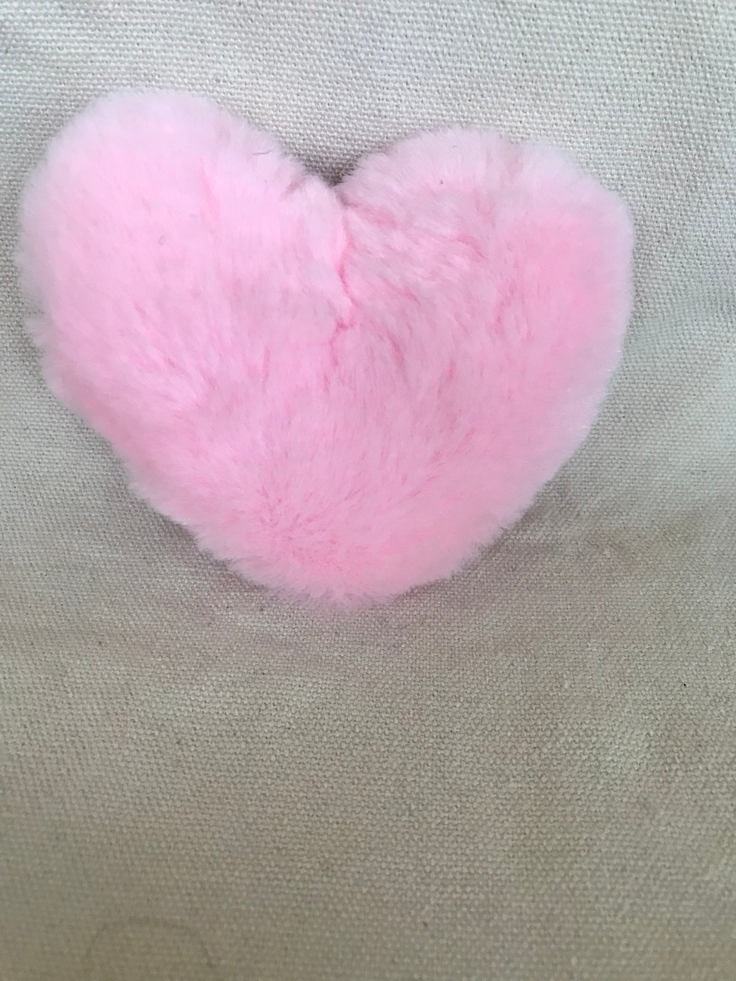 Heart Pom Pom Plush Keychains
