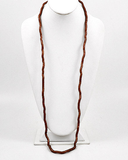 Gooseneck Long Necklace 5mm Copper Tone Finish