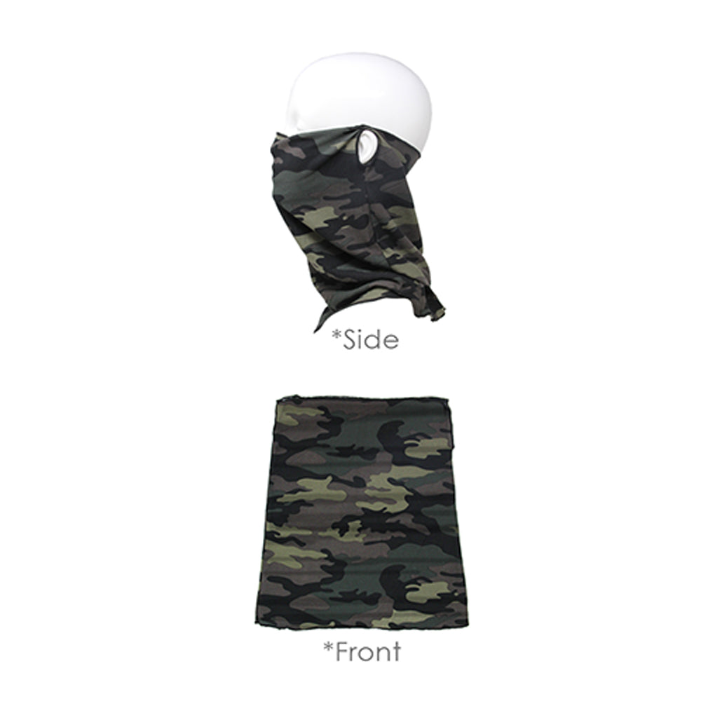 Fashion Camo Print Seamless Tube Scarf Face Mask