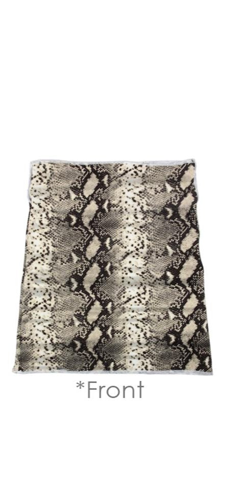 Fashion Snake Print Seamless Tube Scarf Mask