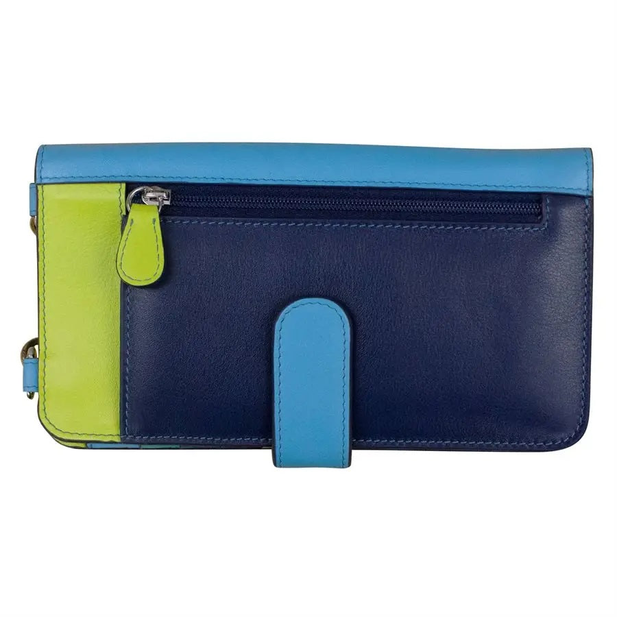 Leather Phone Wallet Crossbody Serenity Multi