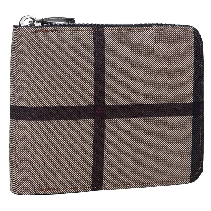 Maverick Plaid Wallet White/Orange