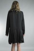 Tempo Paris Long Sleeve Flutter Dress Silk
