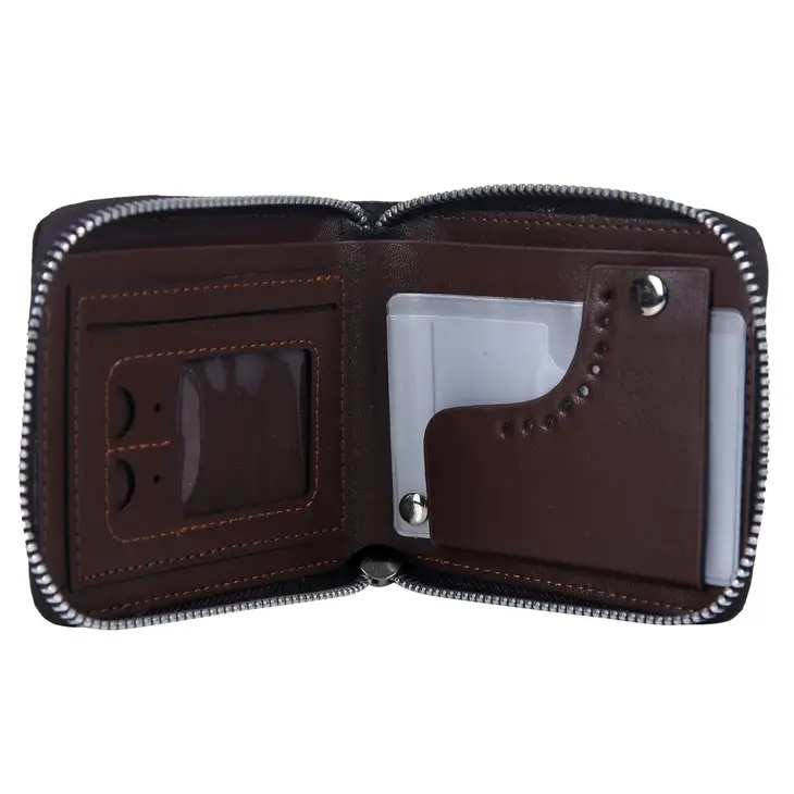 Maverick Plaid Wallet White/Orange