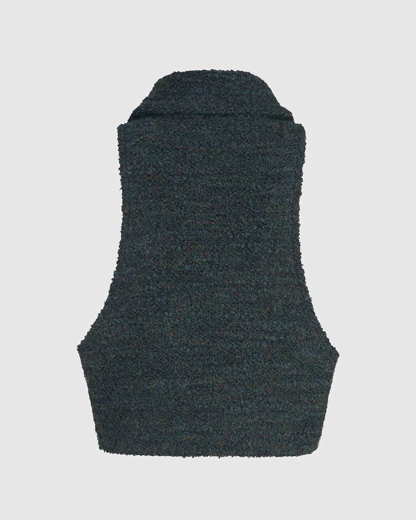 Cozy Crop Bouclé Vest, Forest by ALEMBIKA