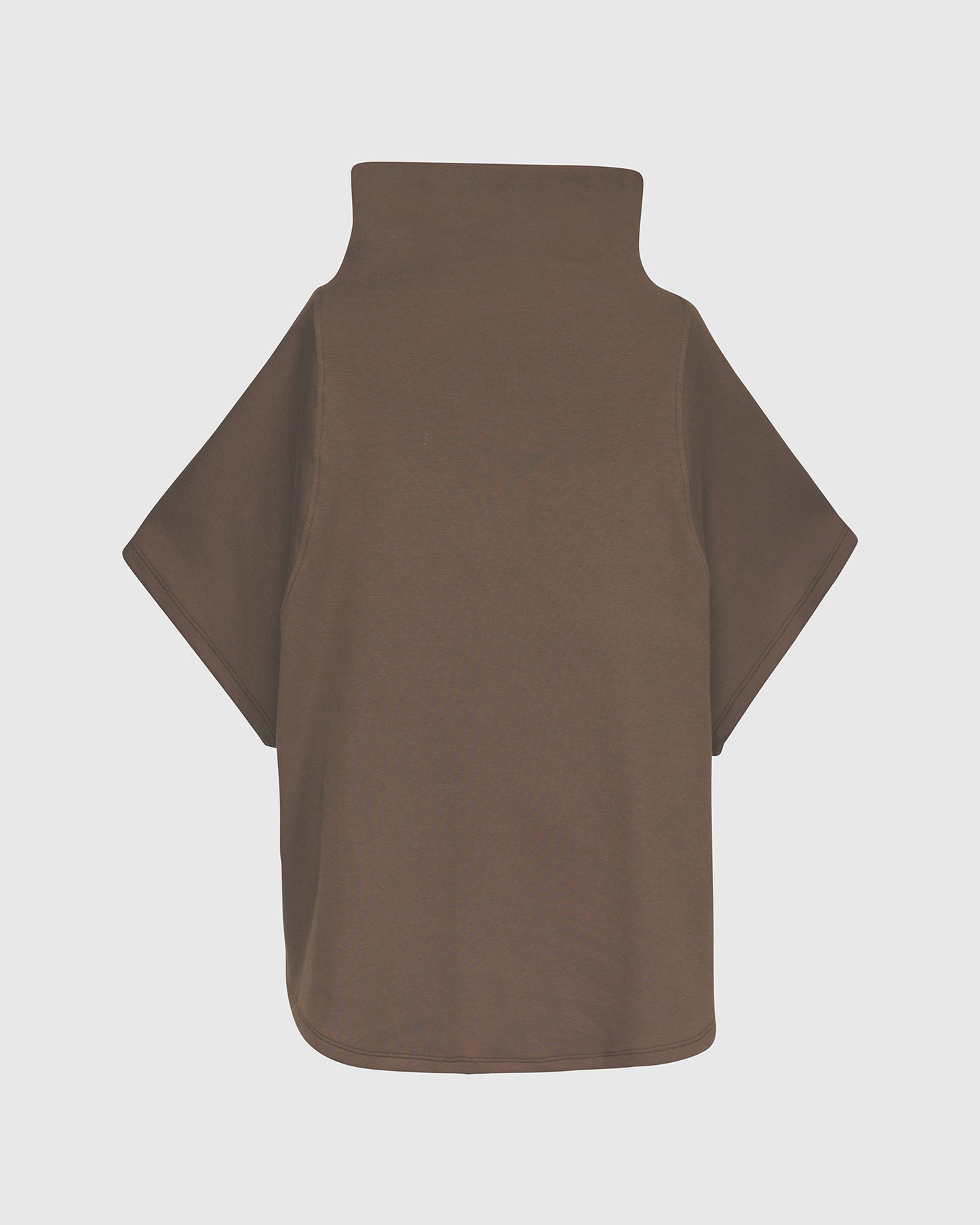 Urban Boxy Cowlneck Top, Coffee by Alembika