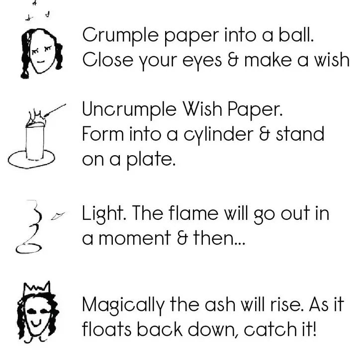 Wish Paper in Gold or Silver