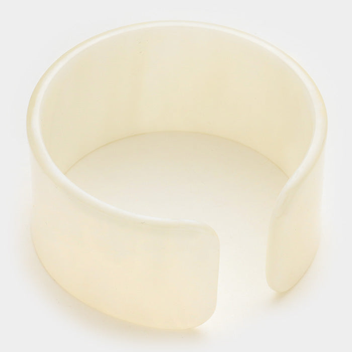 Marbled Celluloid Acetate Cuff Bracelet