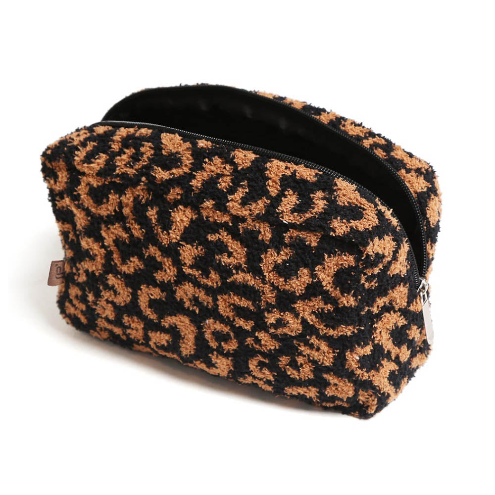 Leopard Travel Pouch Large Black