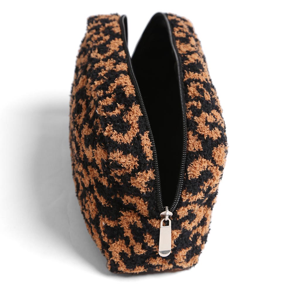 Leopard Travel Pouch Large Black