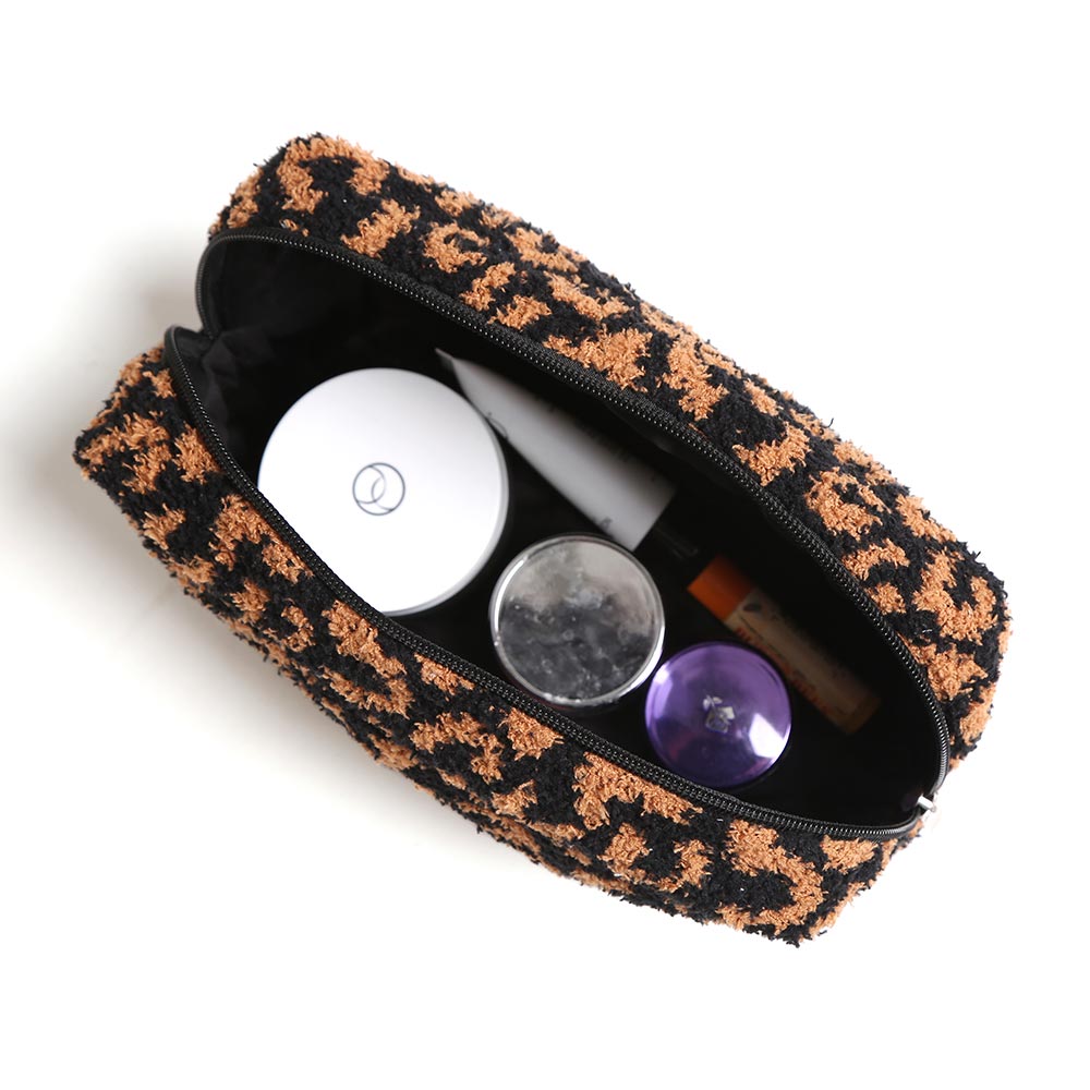 Leopard Travel Pouch Large Black