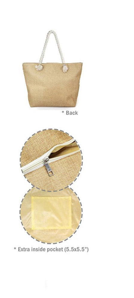 BEACH TOTE ART PRINT "Woman With a Parasol" By Monet