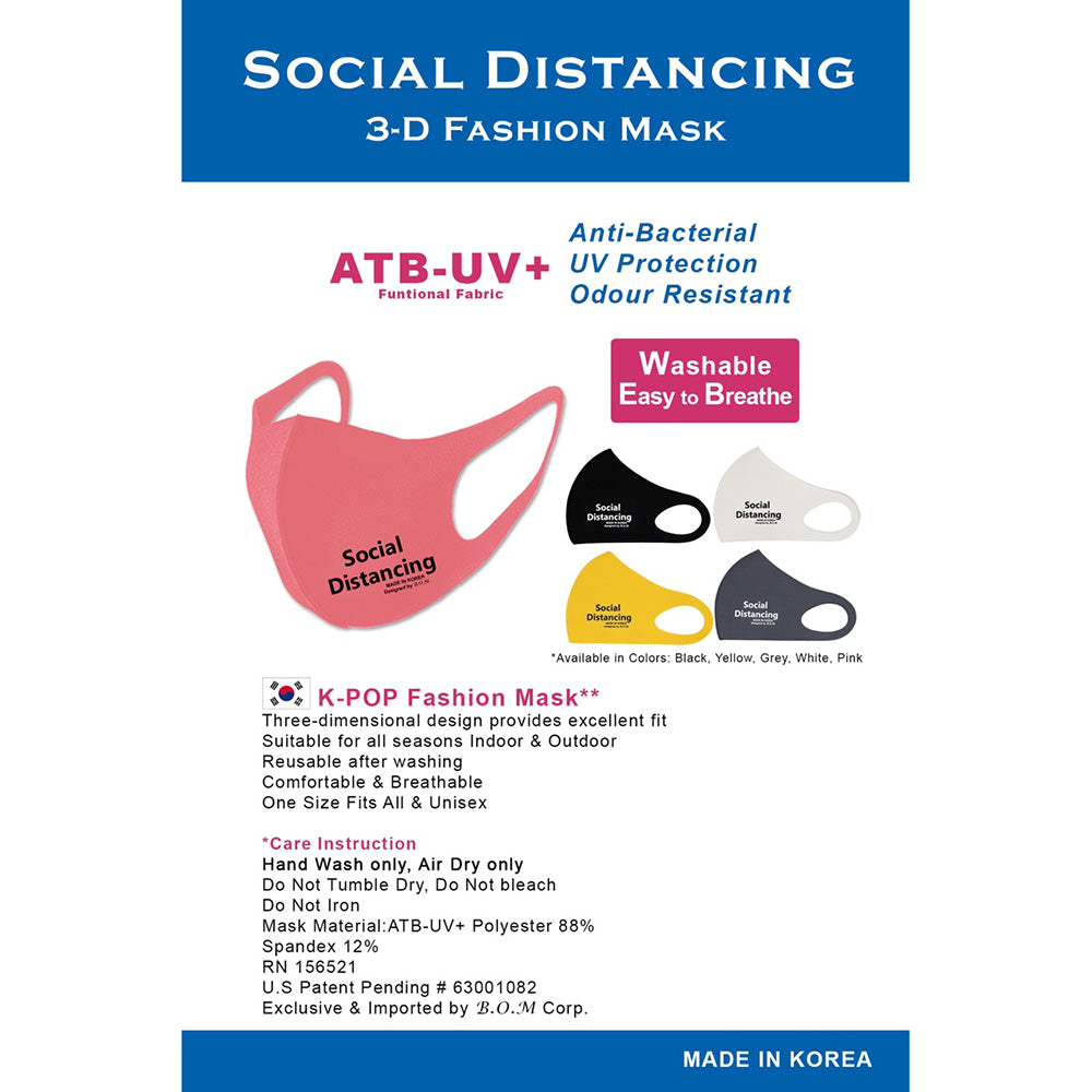 Social Distancing Fashion Mask