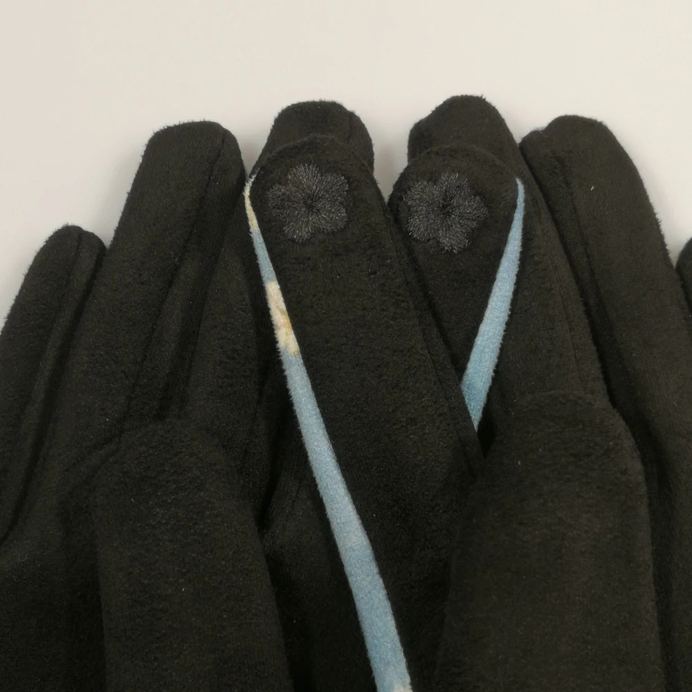 ART SMART TOUCH GLOVES "Van Gogh Art Gloves Irises" PRINT