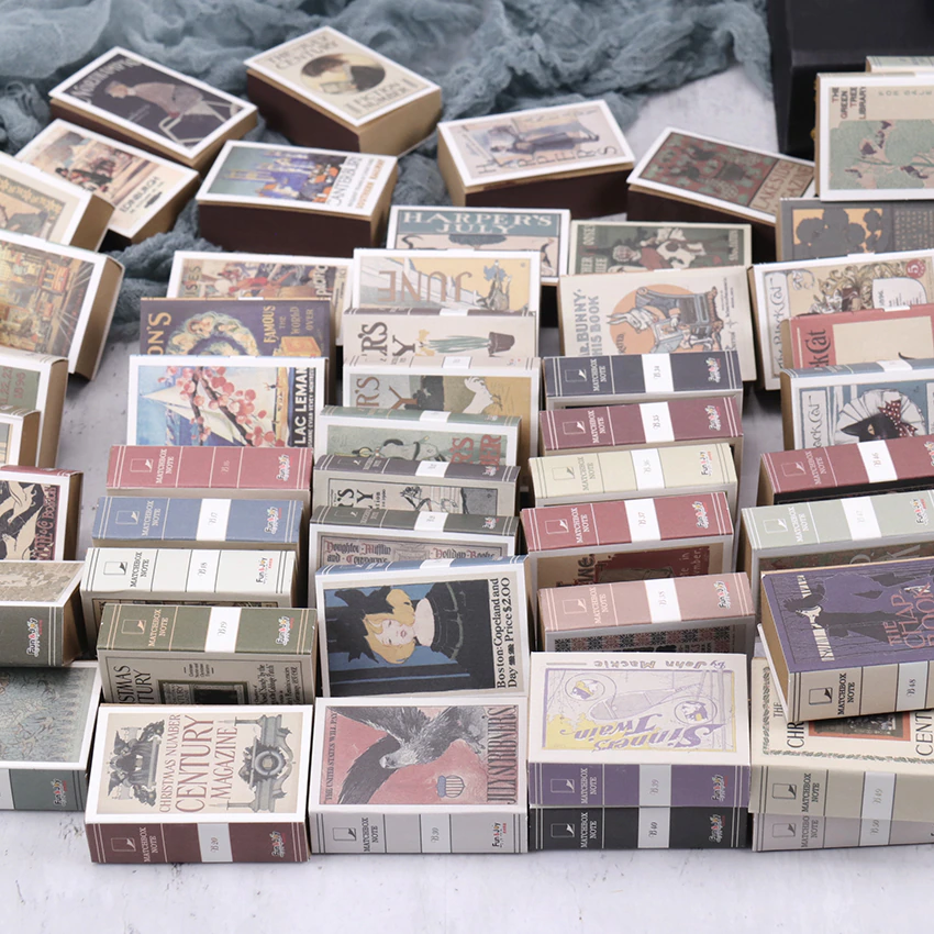 Mini Retro Magazine Cover Matchbox Mini Notebooks