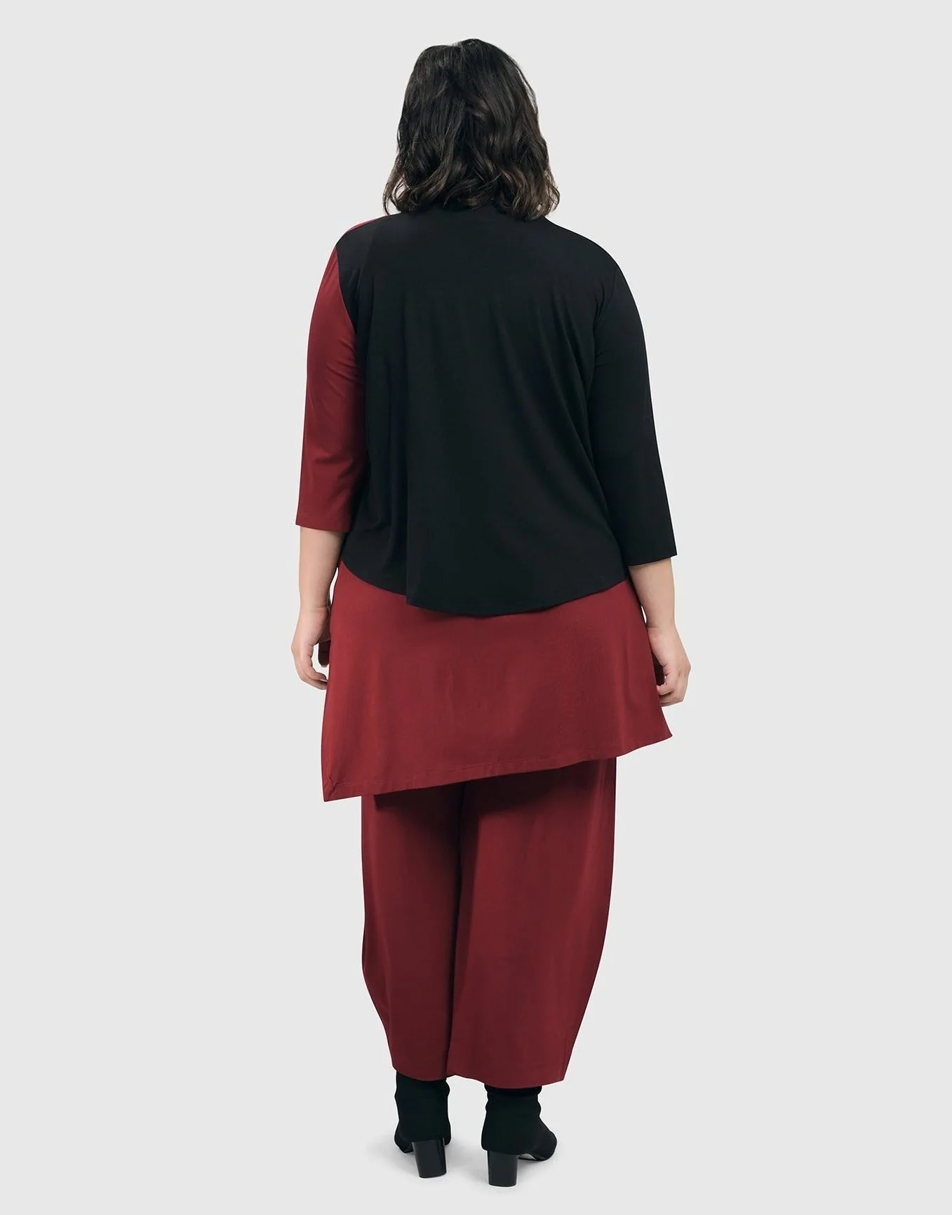 Essential Crop Cardigan Jacket, Plum by Alembika