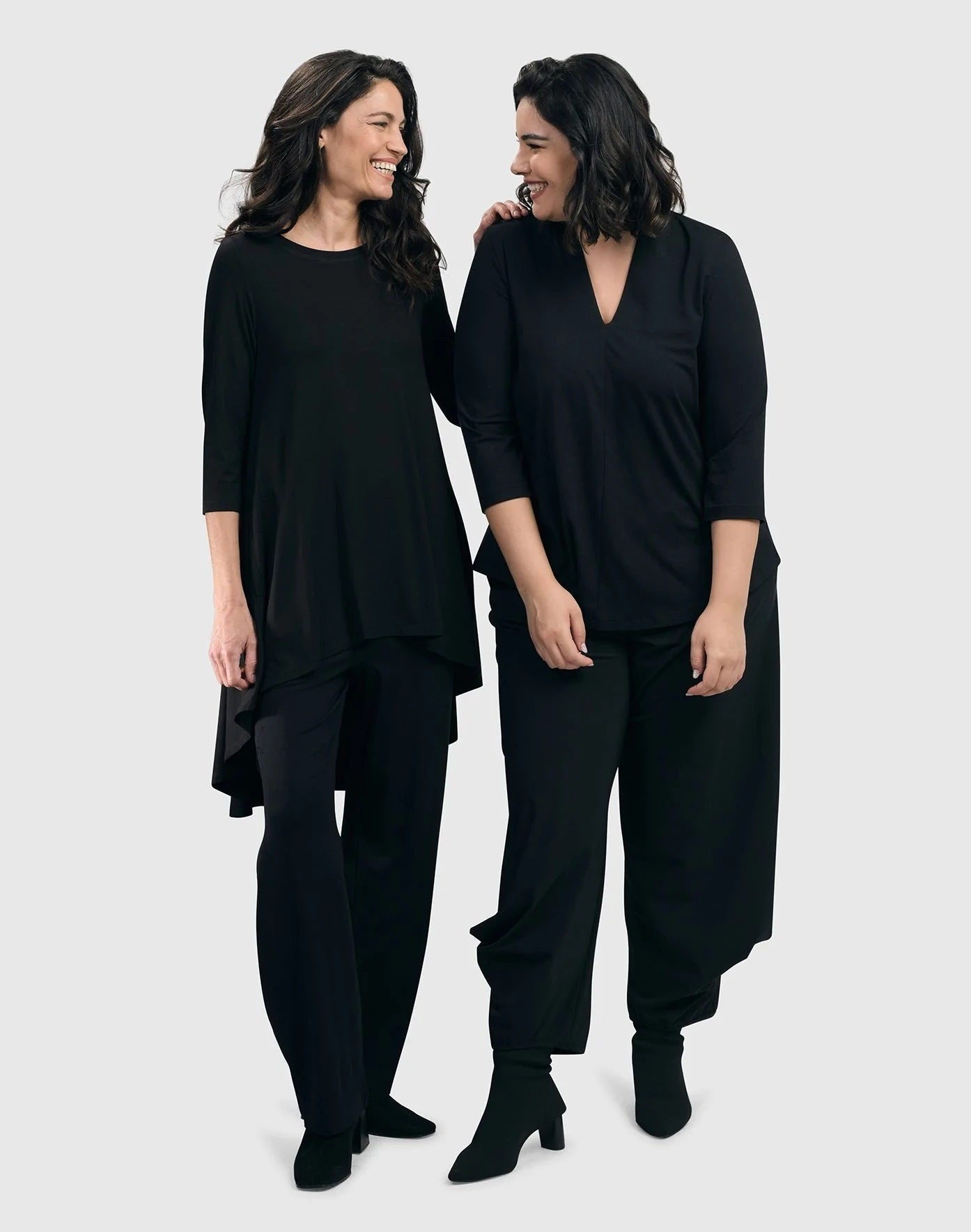 Essential Swing Tunic Top, Black by Alembika