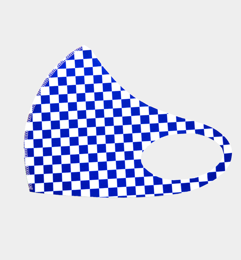 Fashion Fabric Check Print Face Mask