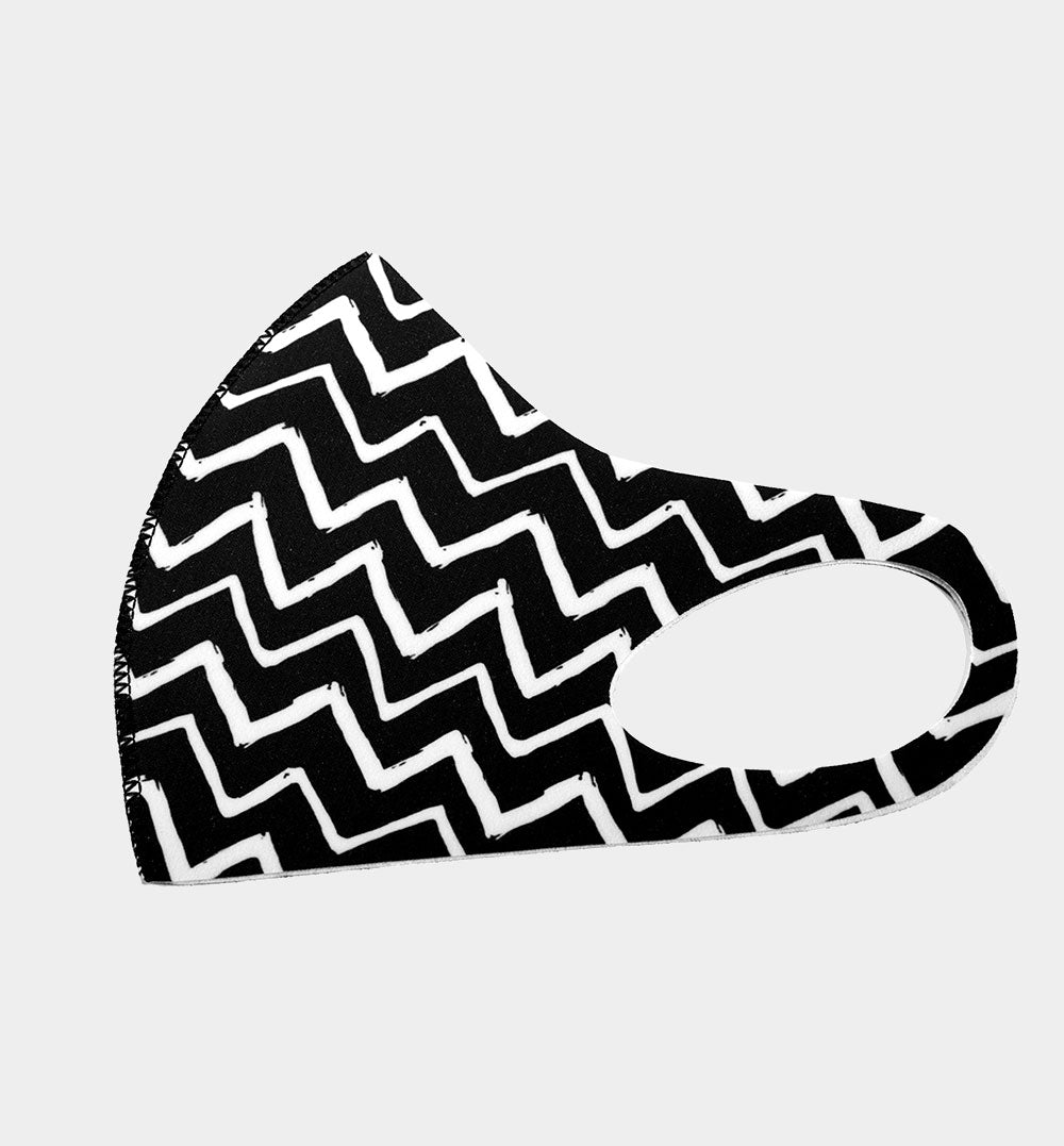 Fashion Fabric Chevron Print Face Mask