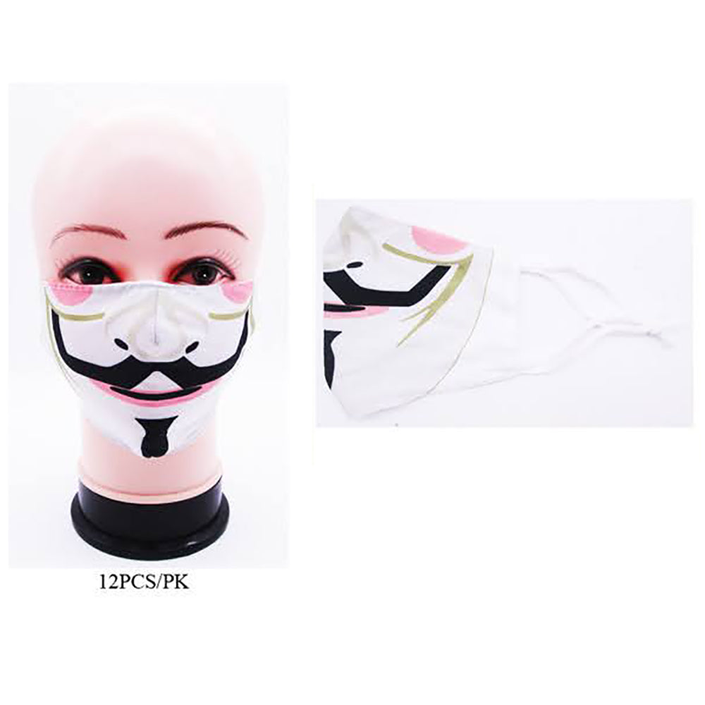 Joker Card Print Fashion Mask Halloween