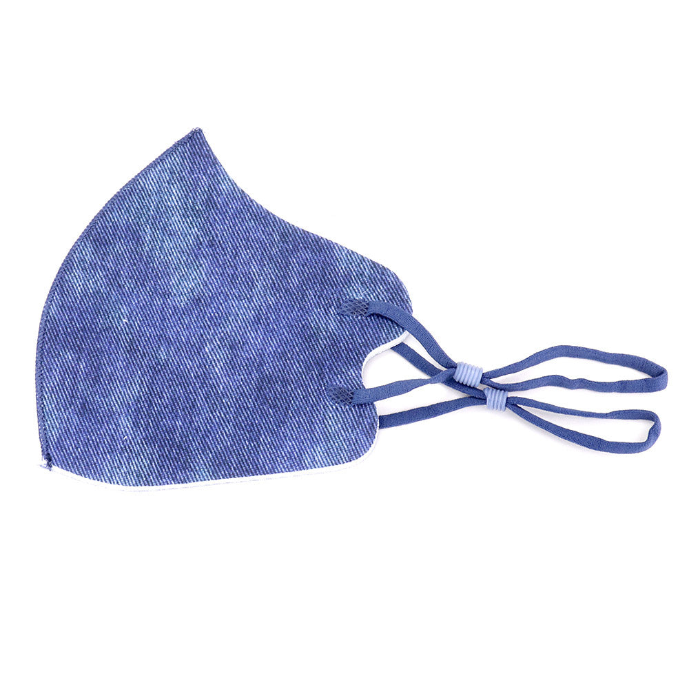 Denim Fashion Mask Med Blue
