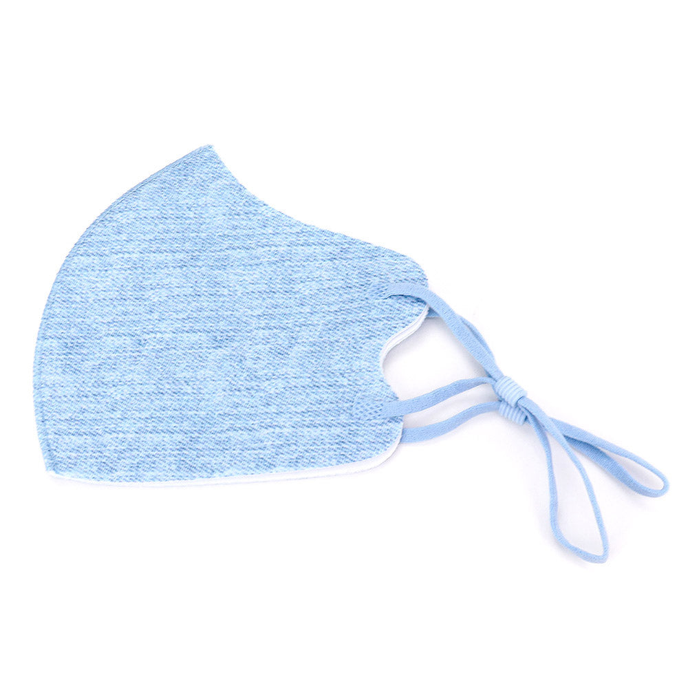 Denim Fashion Face Mask Light Blue