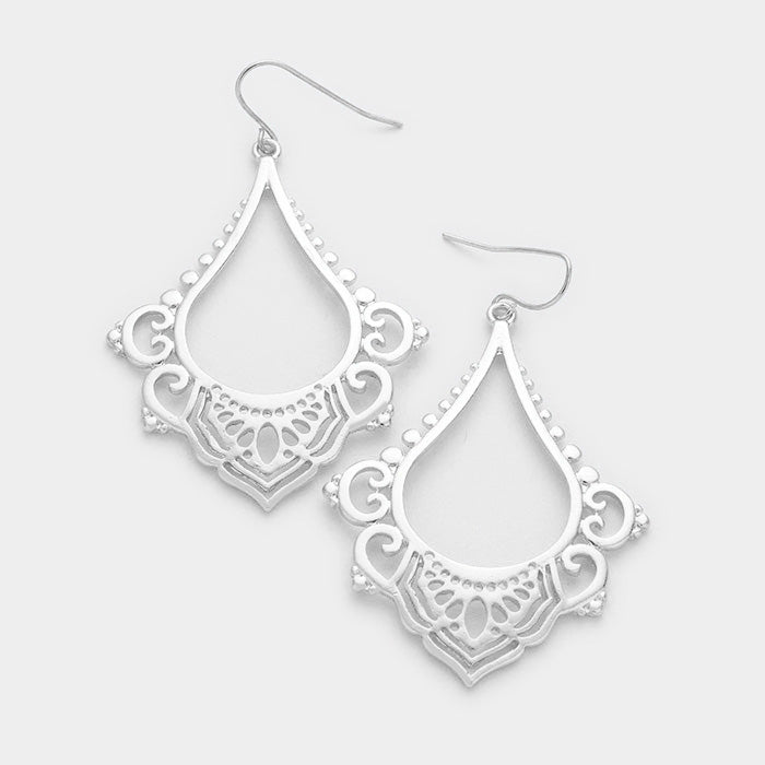 Moroccan Laser Cut Dangle Earrings