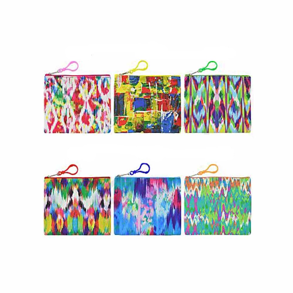TIE DYE PRINT MINI POUCH ZIPPER BAGS
