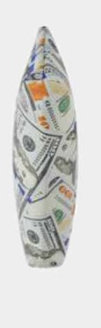 $100 DOLLAR 3D PRINT MINI POUCH ZIPPER BAGS