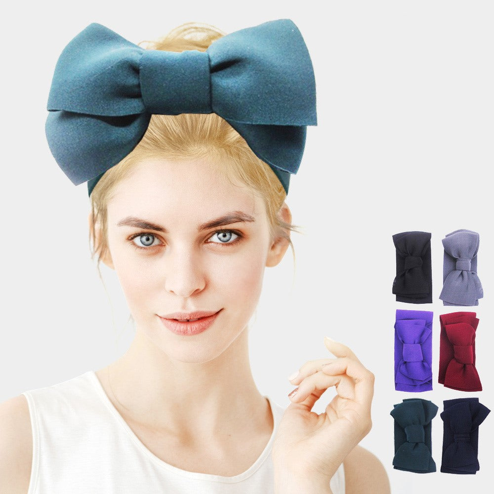 Bow Elastic Headbands 6 Colors