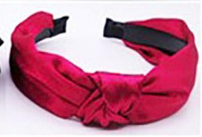 Solid Color Satin Knot Headband Six Colors